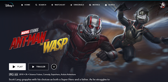 ant man and wasp on Disney Plus