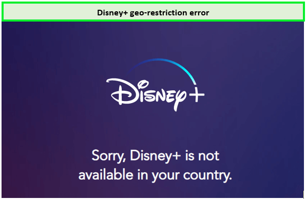  Error de restricción geográfica de Disney Plus in - Espana 