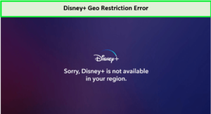  Errore di restrizione geografica di Disney Plus outside - Italia 