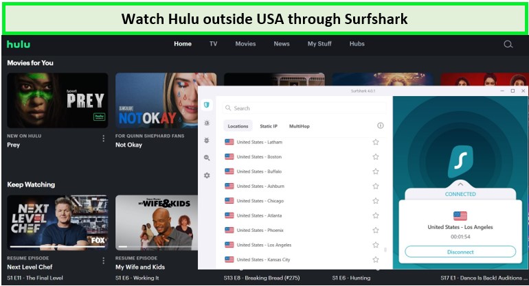 Hulu-outside-USA-Surfshark-for-Disney Hulu Bundle