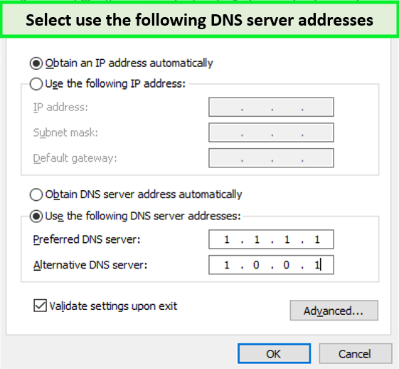  Seleccione y use un servidor DNS. Espana 