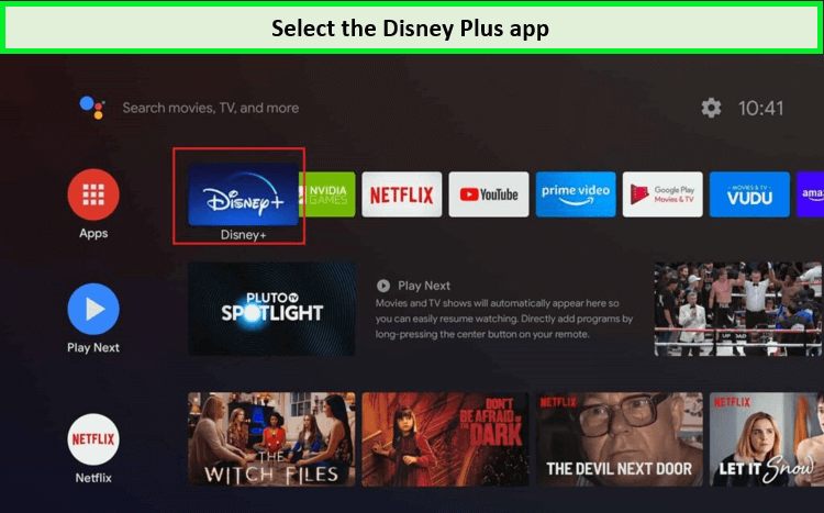 select-the-disney-plus-app-on-samsung-tv - Australia