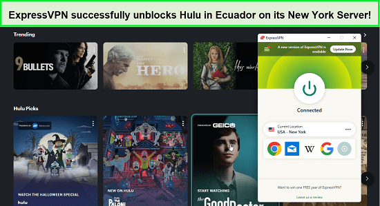 ExpressVPN unblocks Hulu