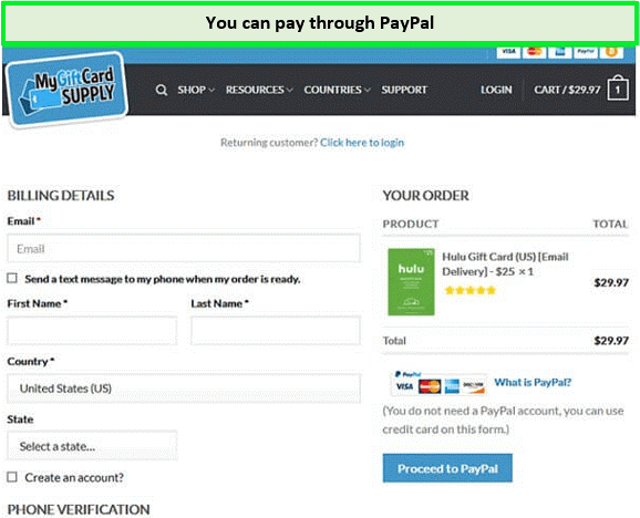  payer via PayPal États-Unis 