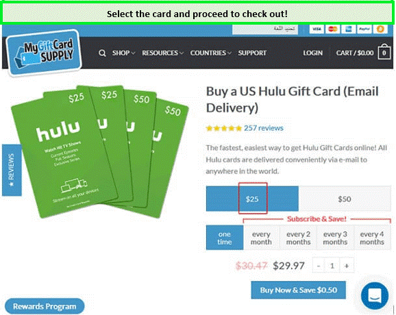  hulu-card-usa carte hulu États-Unis 