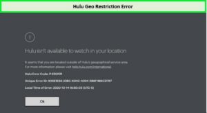 Error de restricción geográfica de Hulu en Xbox in - Espana 