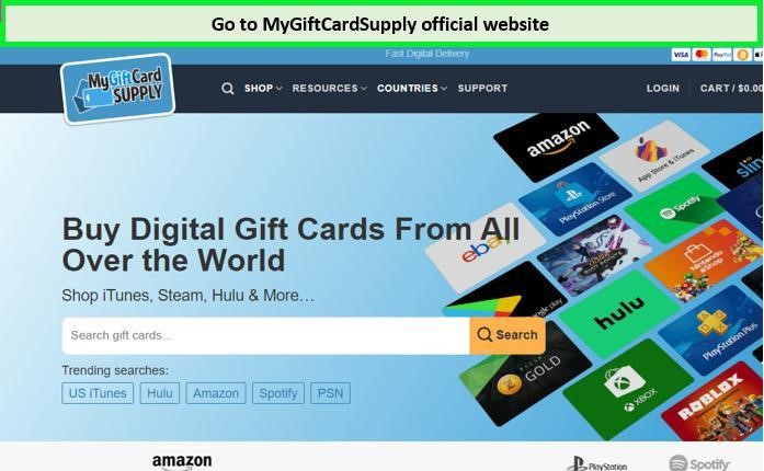  Visitez le site web MyGiftCardSupply aux États-Unis. 