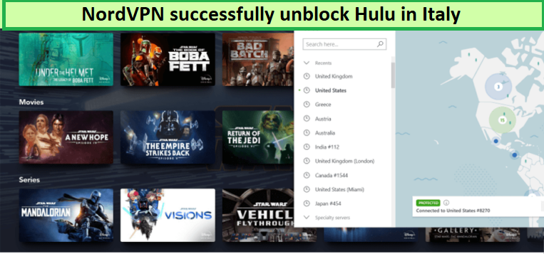  sblocca Hulu in Italia con NordVPN 