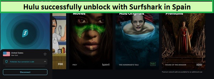  Desbloquea Hulu con Surfshark en España. 