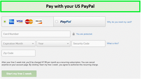  Verwenden Sie PayPal, um für Hulu in Deutschland zu bezahlen. 