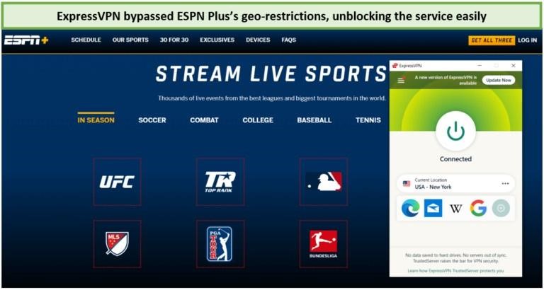  Umgehen Sie die Geo-Einschränkungen von US-ESPN Plus mit ExpressVPN. in - Deutschland 