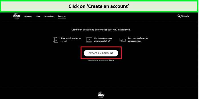 create-account-outside-USA-abc-website
