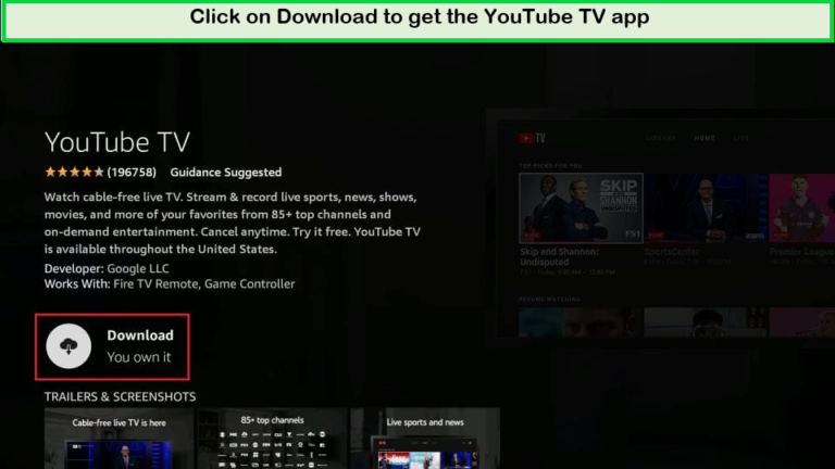 download-youtube-tv-app-on-firestick-outside-USA
