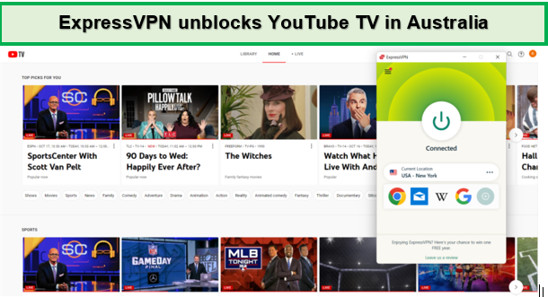 expressvpn-unblocks-youtube-tv-in-Australia