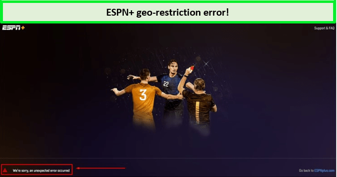  Geo-Sperrfehler auf US-ESPN-Plus in - Deutschland 