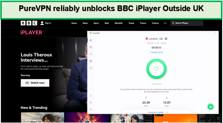  PureVPN desbloquea BBC iPlayer in - Espana 