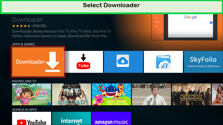 select-downloader-on-firestick-in-UK