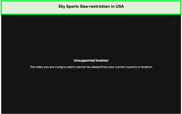  errore di restrizione geografica di sky sports in-Italia 