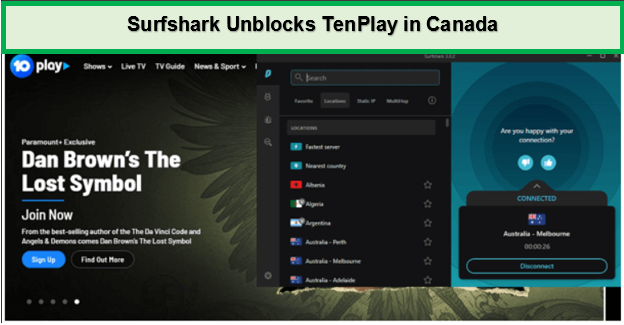 unblocked-10play-with-surfshark-in-canada