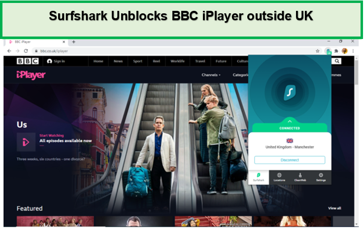  Desbloquear BBC iPlayer con Surfshark in - Espana 