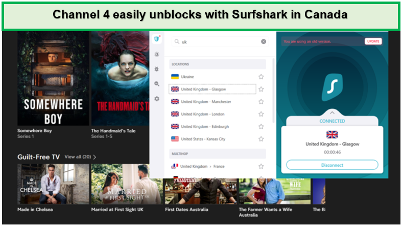 unblock-channel4-in-canada-with-surfshark
