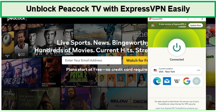 unblock peacock tv with expressvpn in Spain