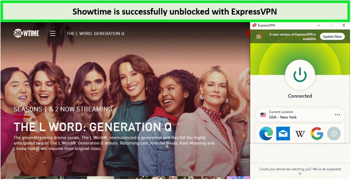 unblock showtime with expressvpn in Italy