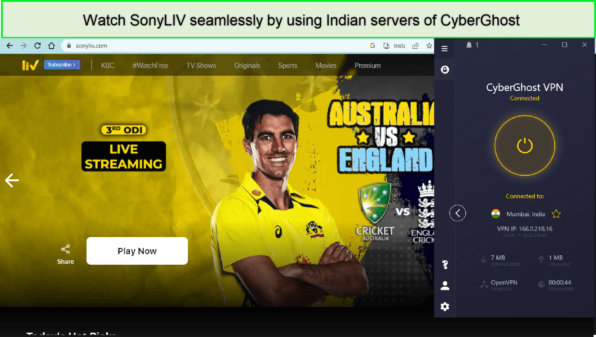 unblock-sonyliv-with-cyberghost-in-australia