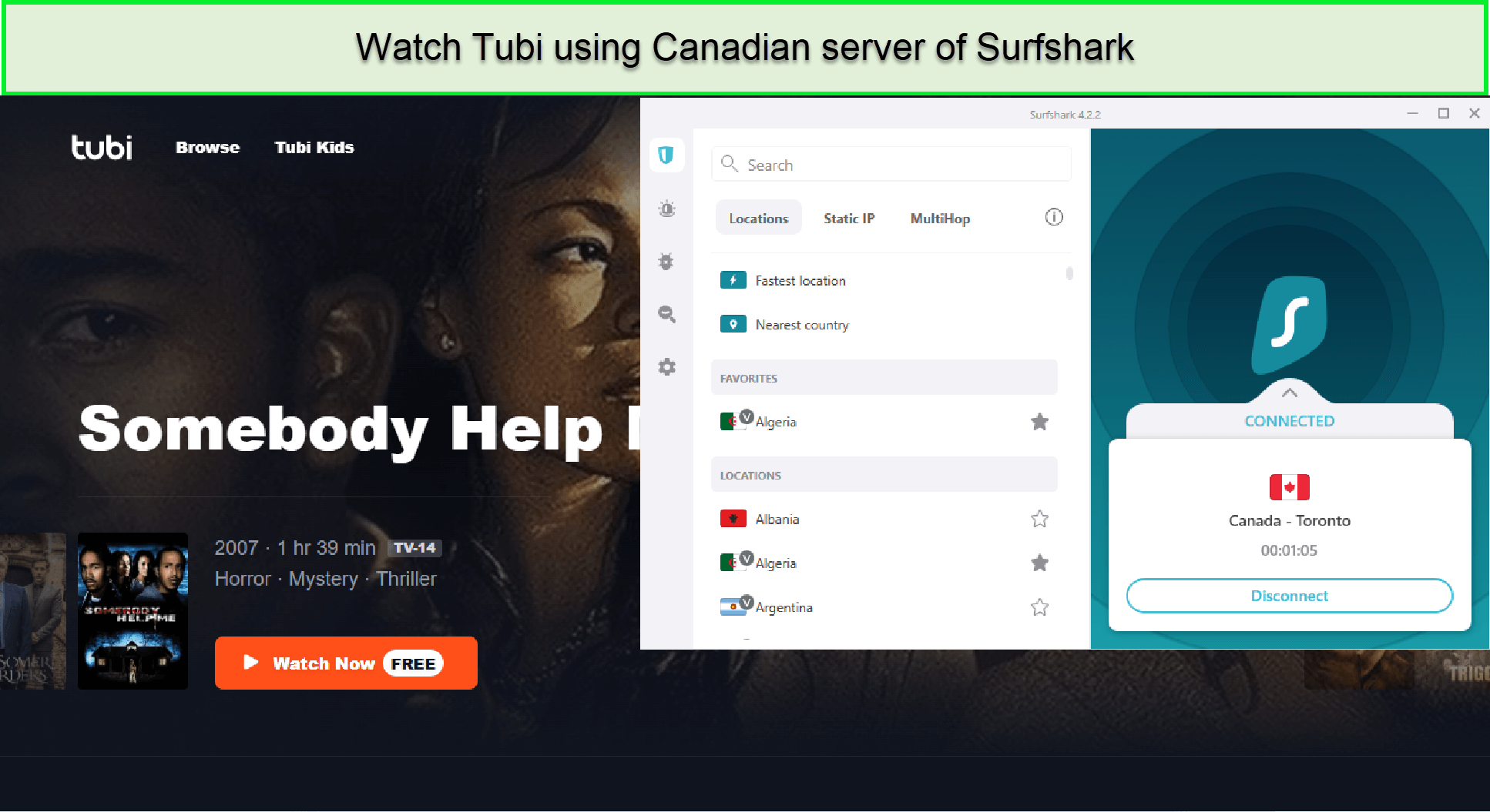 unblock-tubi-tv-with-surfshark-outside-canada