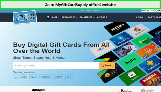  Visita el sitio web oficial de MyGiftCardSupply. in - Espana 