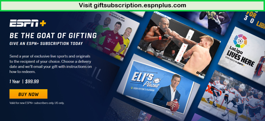  Besuchen Sie uns auf der ESPN Plus Website für ein Geschenkabonnement. in - Deutschland 