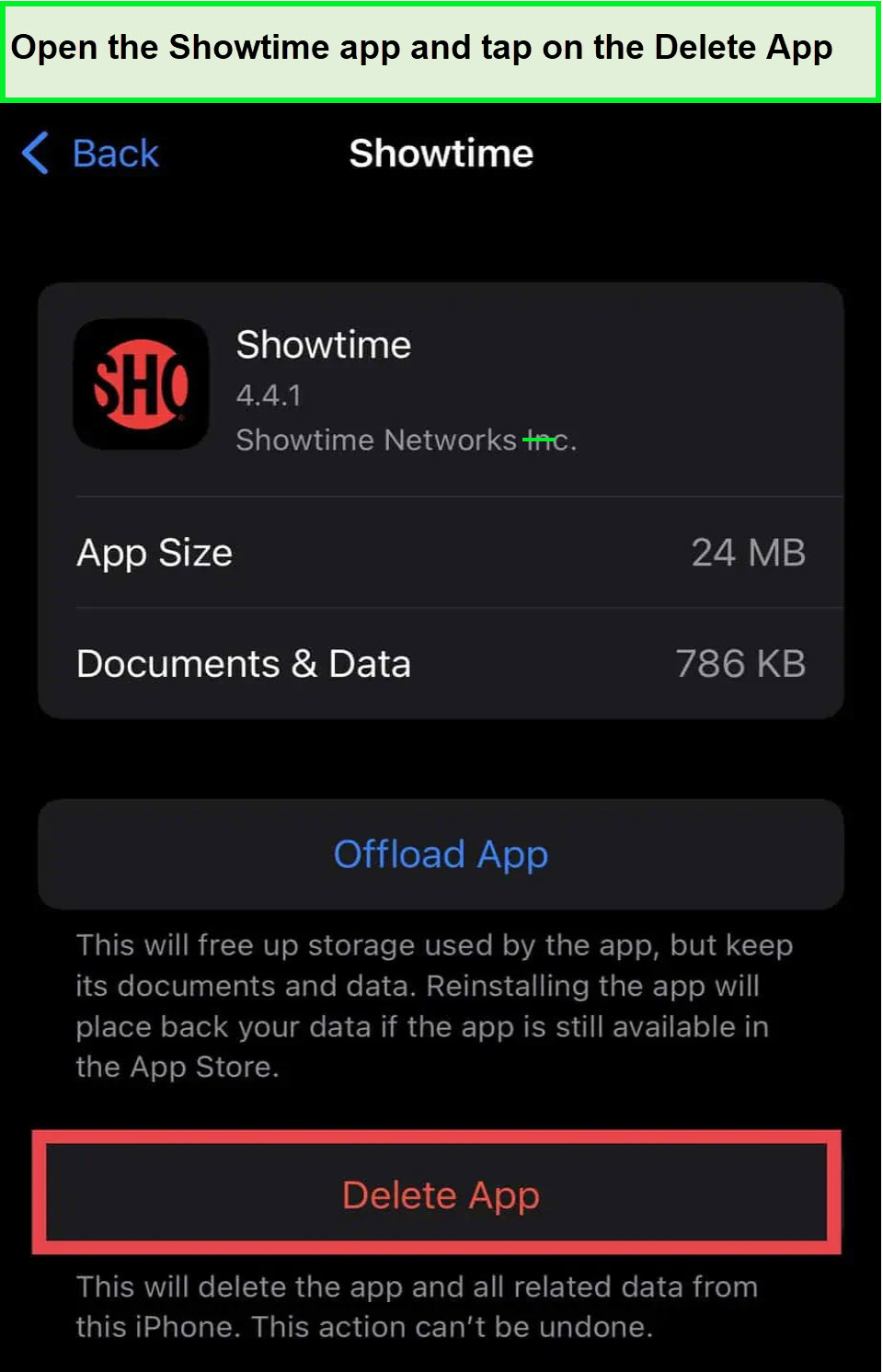 Showtime-Settings-iPhone-Storage-Delete-App