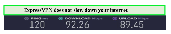  ExpressVPN ne ralentit pas votre internet. 