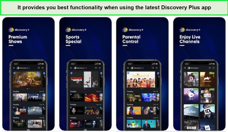 It is suggested to always use the updated version of the Discovery Plus app.