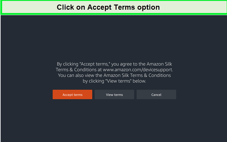 click-on-terms-conditions-on-firestick-in-New Zealand