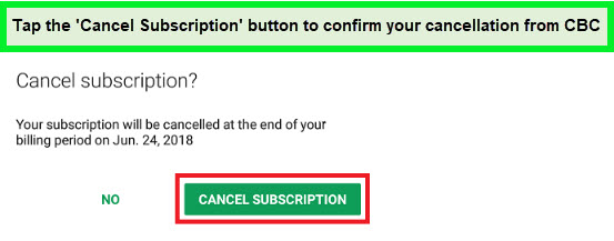 confirm-cancel-subscription-android-on-cbc-in-Australia