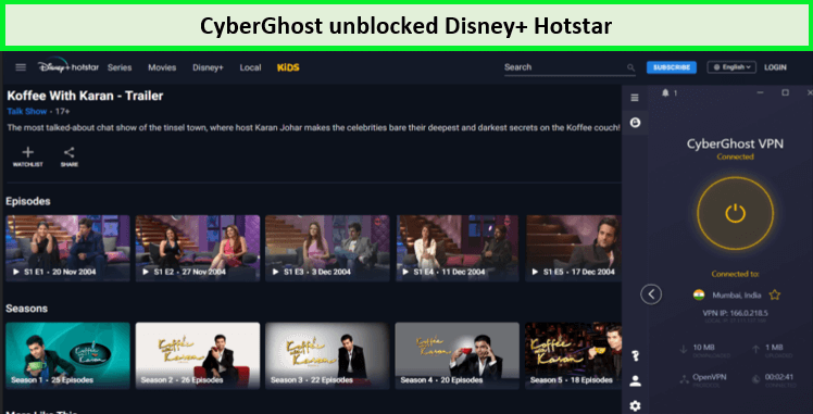  Cyberghost débloqué Hotstar en France 