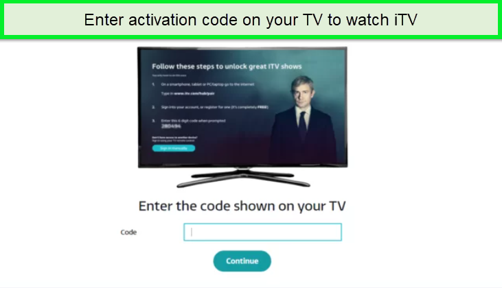 enter-code-to-itv-hub-on-tv-in-Singapore