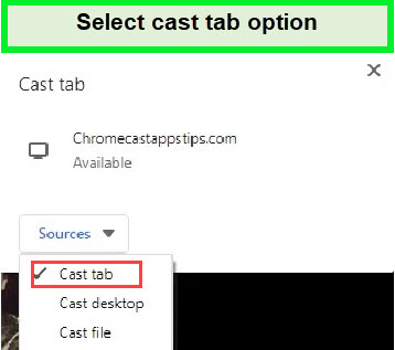 select-cast-tab-option-on-chrome-browser-to-chromecast-abc-outside-USA
