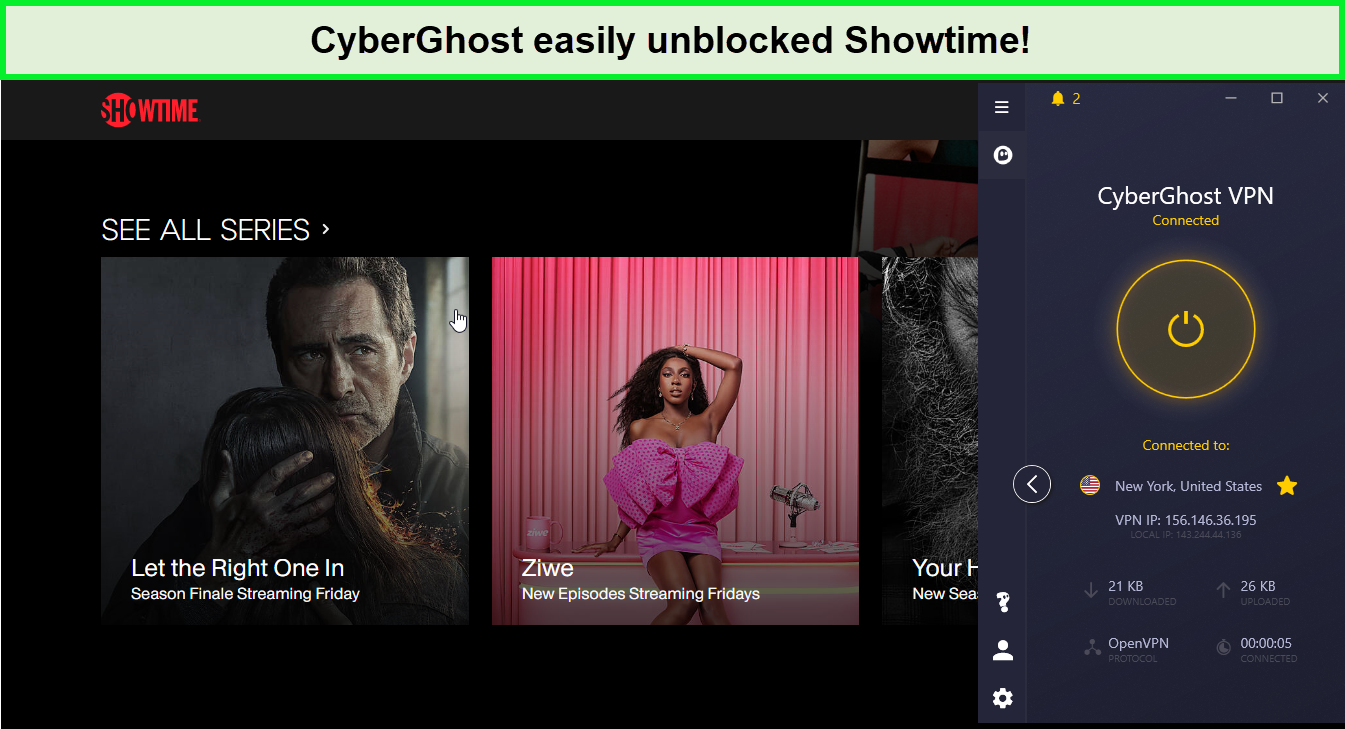 cyberghost-unblocks-in-France-showtime