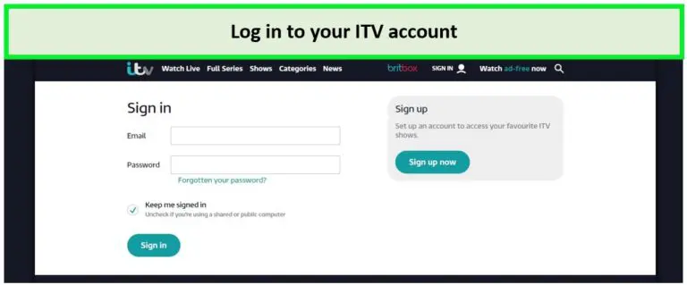 sign-in-on-itv-hub-account-to-cancel-subscription-in-Italy