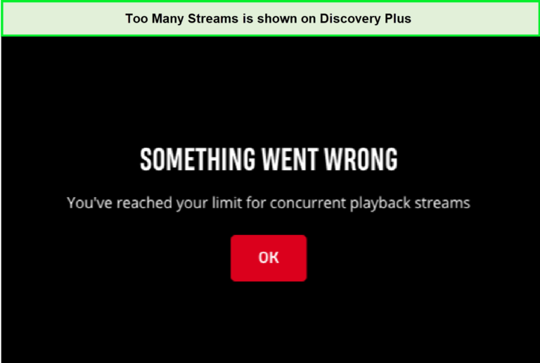 When you exceed the simultaneous connectivity, it shows too many stream errors.