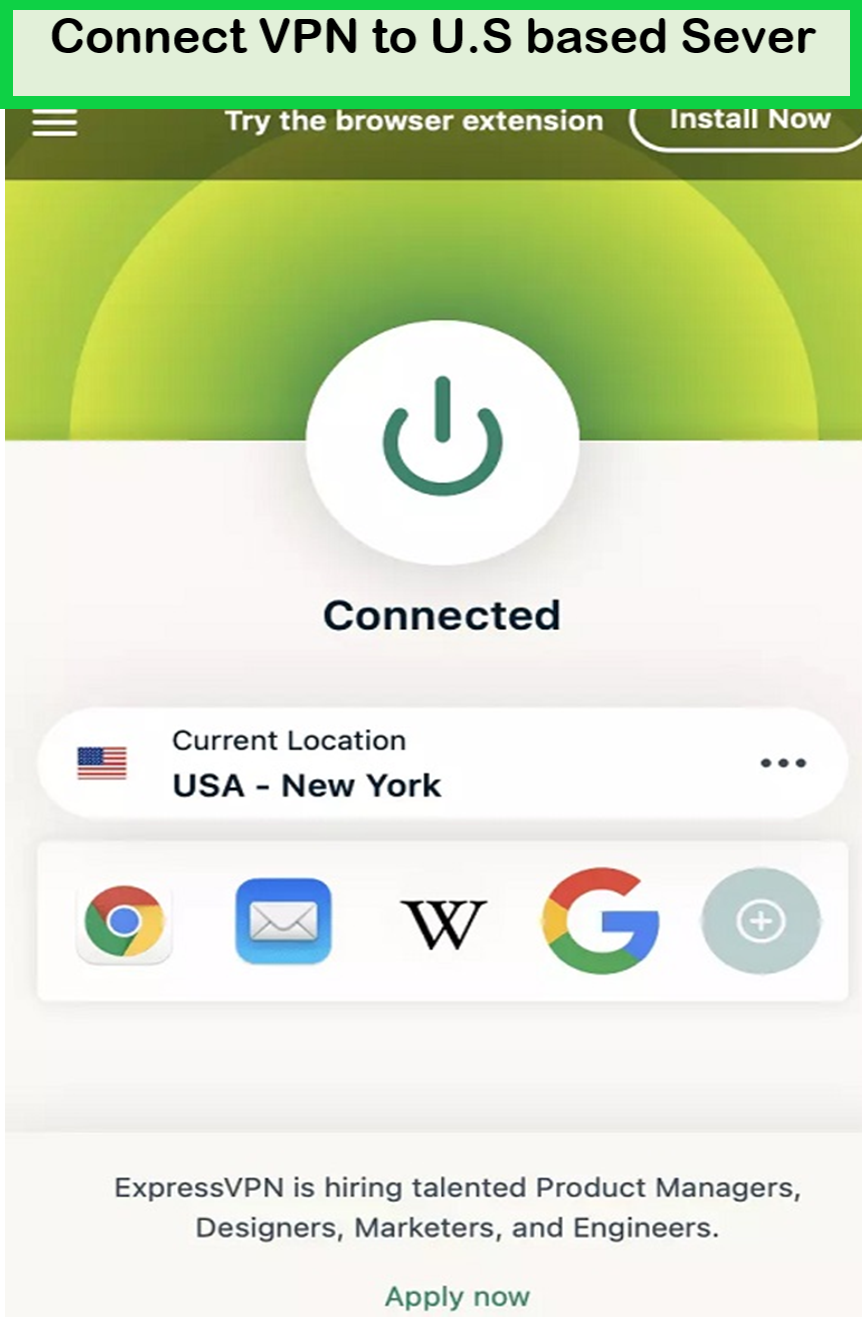 subscribe-expressvpn-to-connect-showtime-outside-USA-server