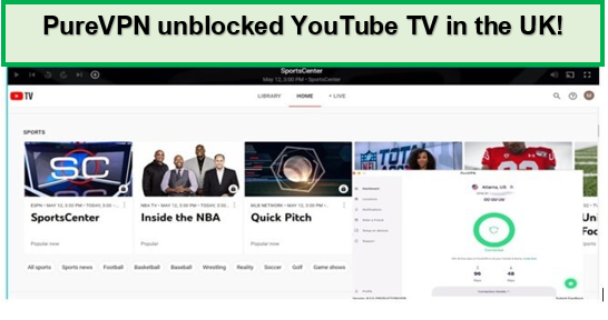 unblock-youtube-tv-with-purevpn-UK
