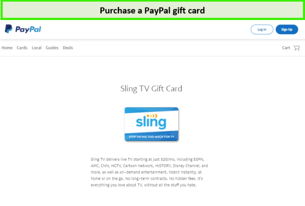  Acheter Sling TV avec une carte PayPal en France 