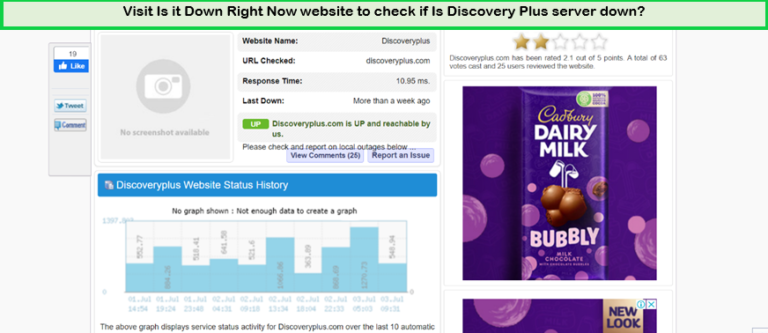 visit-discovery-plus-server-on-Is-it-Down-Right-Now-website-au