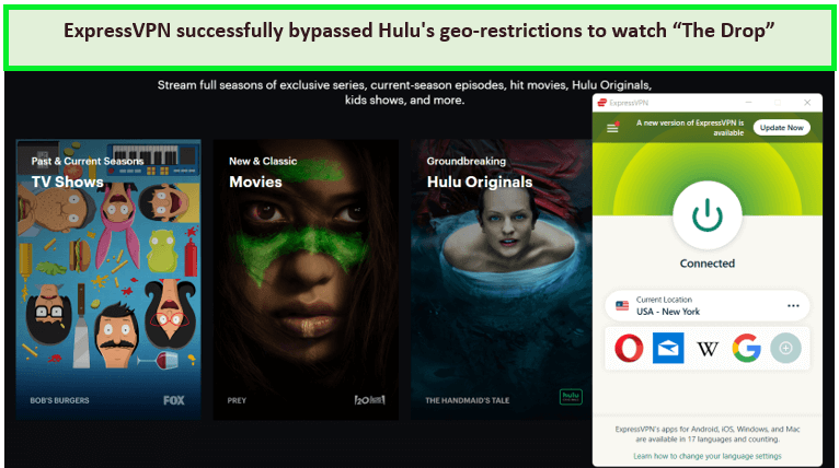 ExpressVPN-successfully-bypassed-hulu-restriction-to-watch-the-drop-from-anaywhere