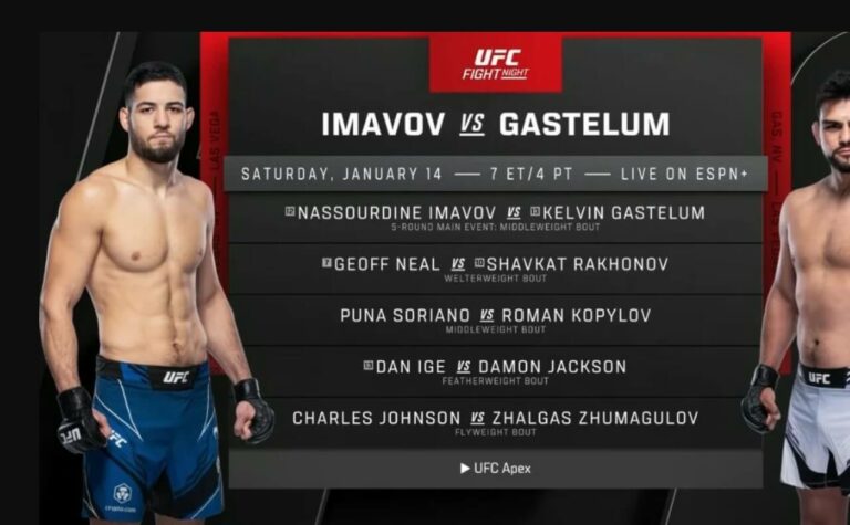 Watch UFC 282 Gastelum vs Imavov Outside UK