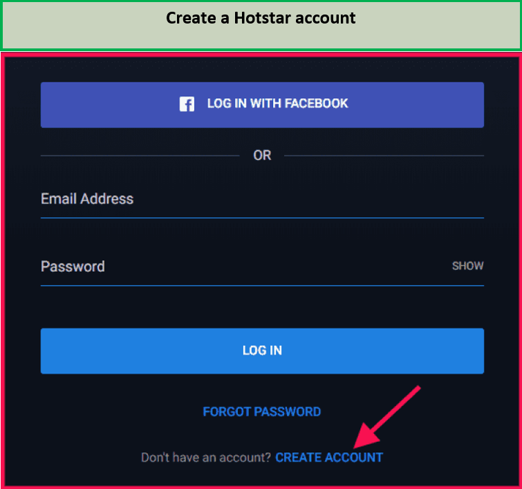  Crea un account Hotstar in - Italia 