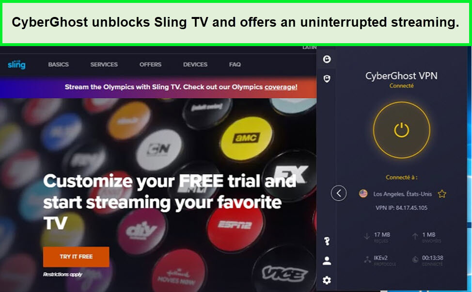cyberghost-unblocks-India-sling-tv